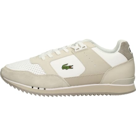 Lacoste Partner Piste Heren Sneakers - Gebroken Wit - Maat 40