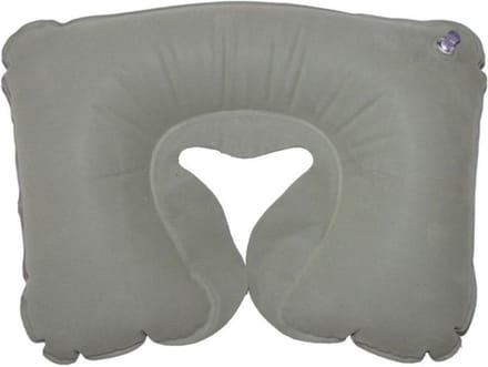 Compacte Reiskussen / Travelpillow | Nekkussen / Reis Kussen | Opblaasbaar - Grijs