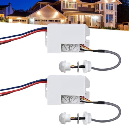 Mini Infrarood Bewegingsmelder 2 Stuks voor Binneninstallatie - 220V