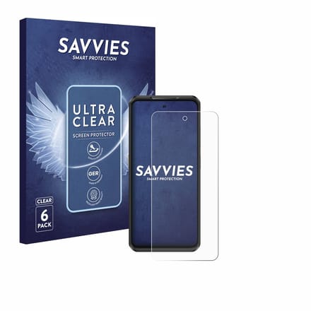 Savvies - Screenprotector voor Ulefone Armor 25T Pro - Folie Beschermfolie transparant 6 Stuks