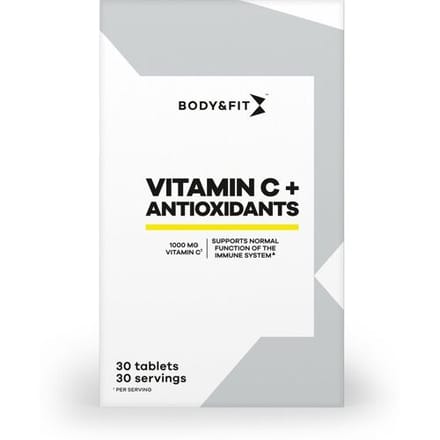 Body & Fit Vitamin C + Antioxidant - Vitamine C 1000 mg - Vitamine E - Zink & Selenium - 30 Tabletten