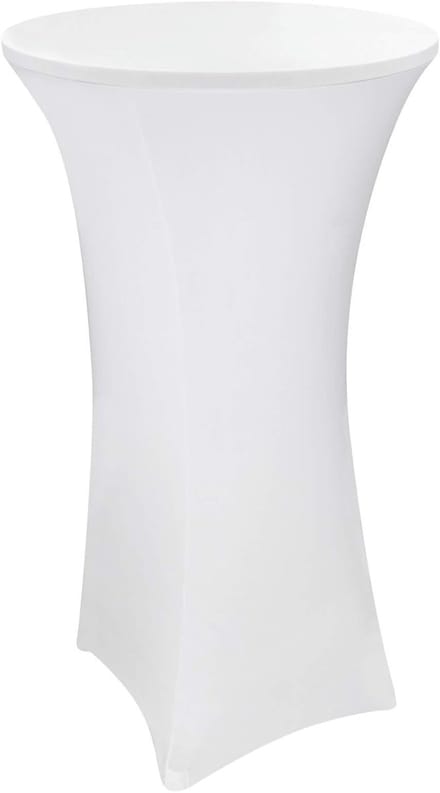 Stretch statafelhoes 80x120 cm tot Ø 80 cm wit