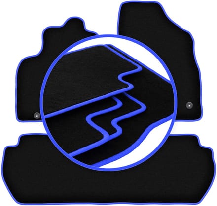 CARLUX-BLUE automatten voor: Citroen Berlingo II Multispace (2008-2018)