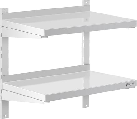 Wandrek - 2 planken - 60 x 40 cm - Royal Catering