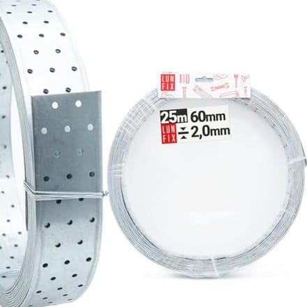 Windband en geperforeerde platen connector 60x2mm - 25m