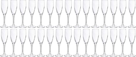 Cosy & Trendy Champagneglazen - 30x stuks - glas - 190 ml - Flutes