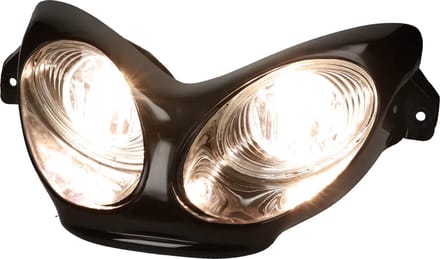 Koplamp Mezoly voor MBK Nitro, Yamaha Aerox zwart