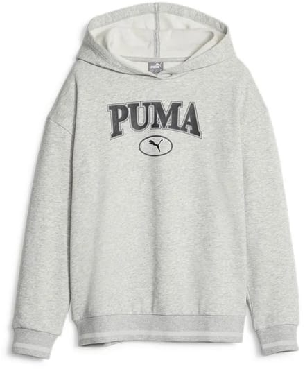 Puma Squad Fl Hoodie Grijs 7-8 Years Meisje