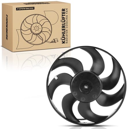 Frankberg 1x Motorradiateur Enkele ventilator