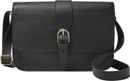FOSSIL Schoudertas Zoey Large Crossbody Black Zwart