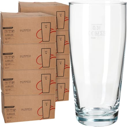 96-delige set bierglazen WILLIBECHER 0,3L geijkt van glas – 42097