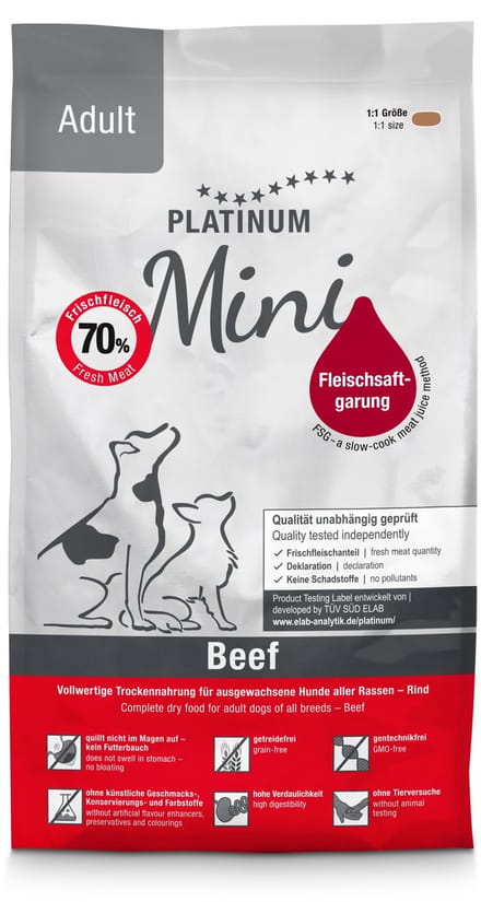 Platinum Adult Mini 900g | Beef