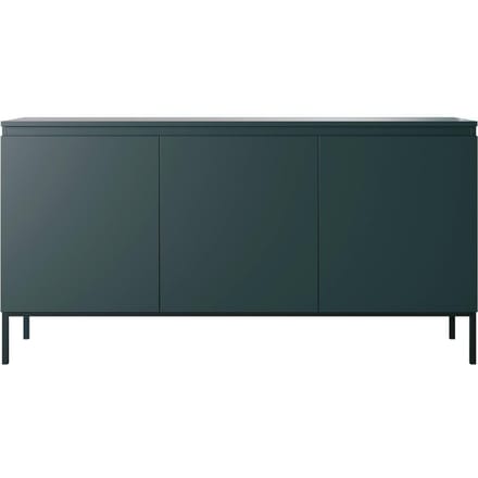 Selsey Bemmi - Dressoir - 150 cm - Donkergroen met zwarte poten