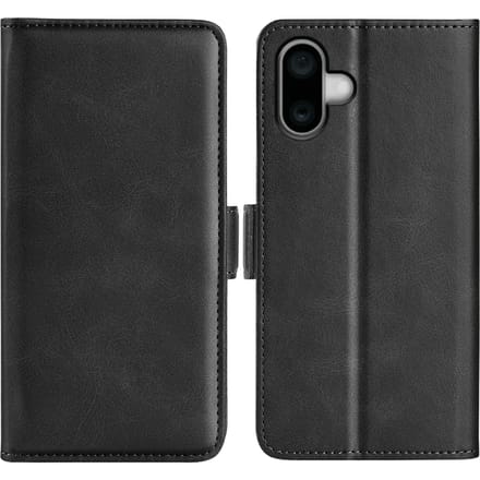 Comfycase Apple iPhone 16 Bookcase Hoesje Zwart