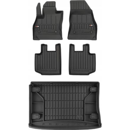 FROGUM PROLINE – Rubber automatten set met kofferbakmat – Modelspecifiek – Geurloos TPE – Extra hoge rand