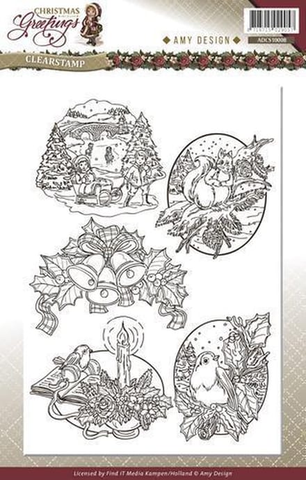 Clearstamp - Amy Design - Christmas Greetings