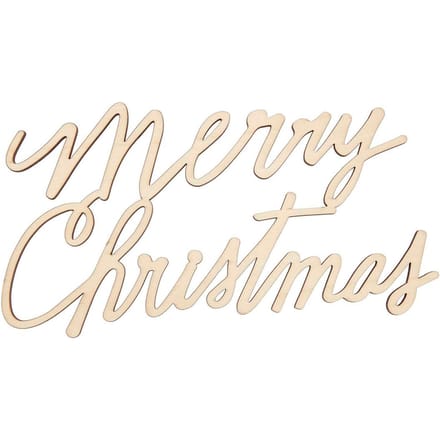 Houten letters "Merry Christmas"