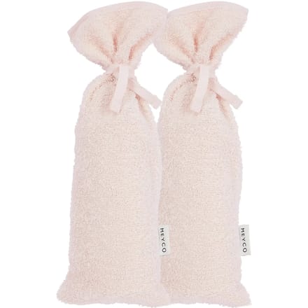 Meyco Baby Uni kruikenzak - 2-pack - badstof - soft pink