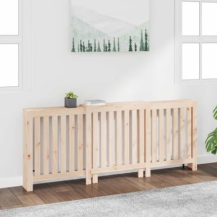 vidaXL Radiatorombouw 210x21x85 cm massief grenenhout
