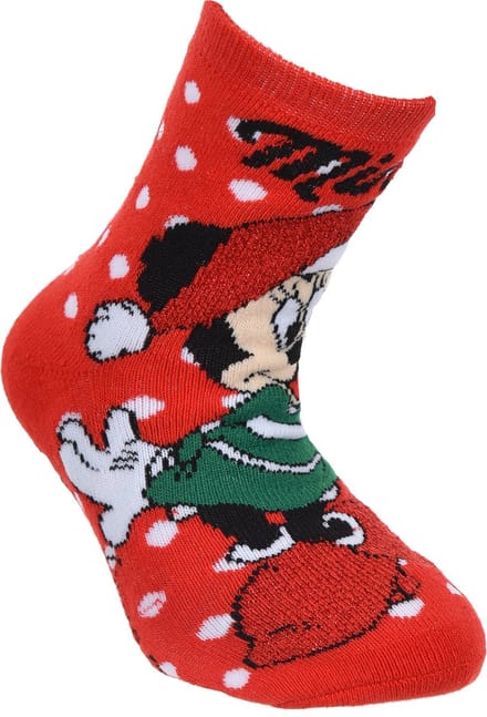 Minnie Mouse - antislipsokken minnie mouse - kerst - rood - maat 31/34