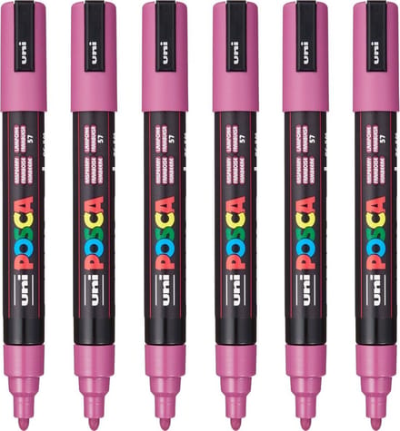 Markeerstift POSCA PC-5M Framboos (6 Stuks)