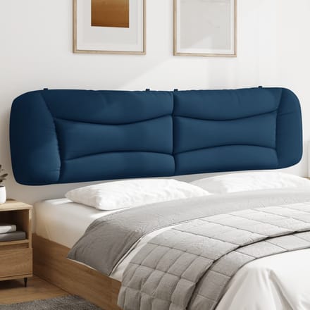 vidaXL - Hoofdbordkussen - "Hvar" - 200 - cm - stof - blauw