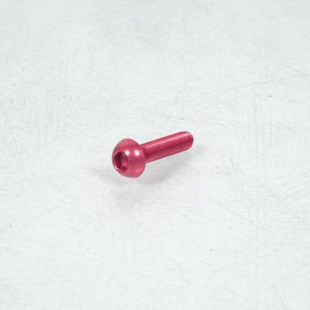 Bolkopschroef BTR 5mm M6 spoed 100 25mm geanodiseerd rood 3AS Racing voor motor Nieuw