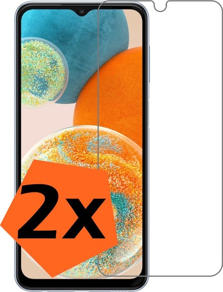 Screenprotector - 2 Stuks - Geschikt voor Samsung Galaxy A23 - Extra Sterk - Gehard Glas - Beschermglas - Tempered Glass - Screen Protector
