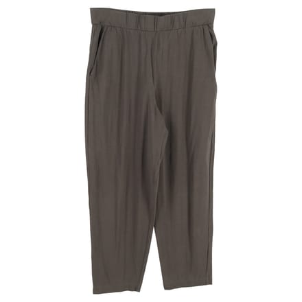 Max Mara Leisure broek met elastische tailleband in grijs katoen