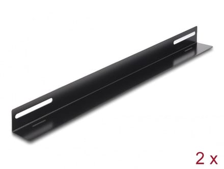 Delock 19″ Mounting Bracket for network cabinet 450 x 40 mm 2 pieces