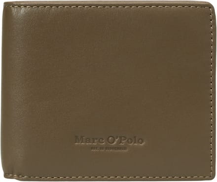 Marc O'Polo Leren Portemonnee Tom Combi Wallet Dark Brown Donkerbruin