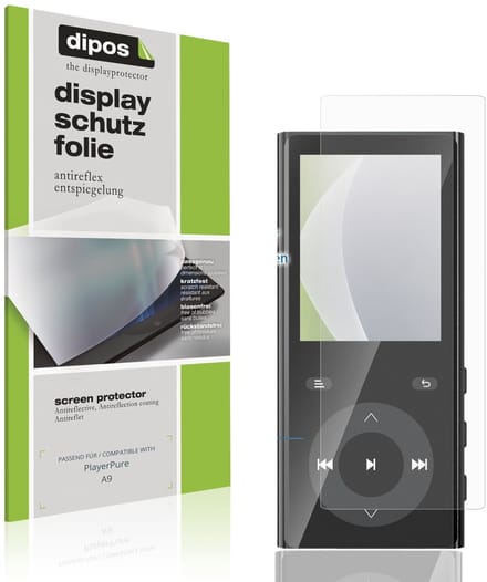 dipos – 4x Matte Beschermfolie geschikt voor PlayerPure A9 | Krasbestendige & antireflecterende Screenprotector Ultra-Thin