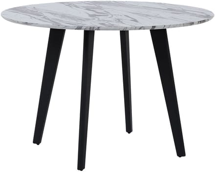 MOSBY - Ronde eettafel - Grijs - 110 cm - MDF