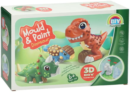 Lobbes knutselset Dino 3D gieten en schilderen voor kinderen.