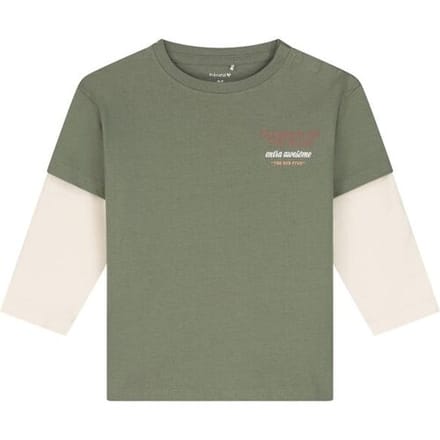 Prénatal peuter shirt Light Khaki Green 92 heren