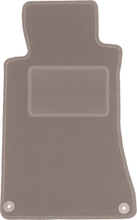 Beige bestuurdersmat voor: Mercedes C W203 coupé (2000-2008)