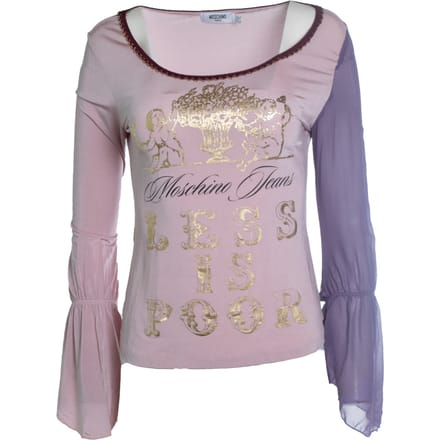 Moschino Jeans, Roze top met vlinder mouwen