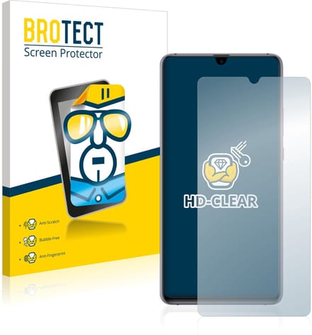 BROTECT - Screenprotector voor Huawei Mate 20 X / 20 X (5G) - Folie Beschermfolie transparant 2 Stuks