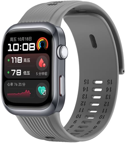 Strap-it Smartwatch siliconen bandje - geschikt voor de Huawei Watch D2 (grijs)