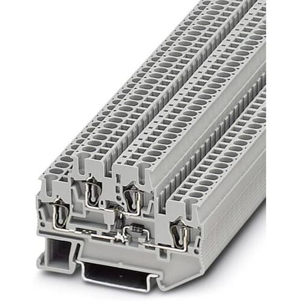 Phoenix Contact 3031584 Componentenserieklem 5.2 mm Spanveer Grijs 50 stuk(s)