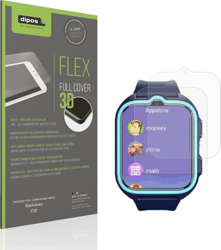 dipos FLEX – 2x Matte Screenprotector geschikt voor Baolubao Z30 | Volledige Schermbescherming | Case-Friendly