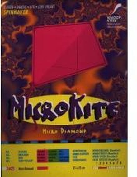 Vlieger MICROKITE Diamant nylon25x25 cm