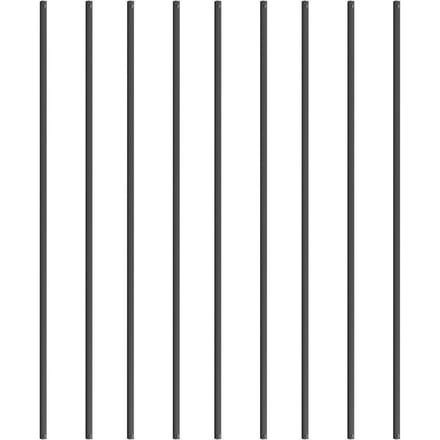 Metalen Balusters Trap 11 Stuks 44''x0.5'' Aluminium Spindels met Schroeven
