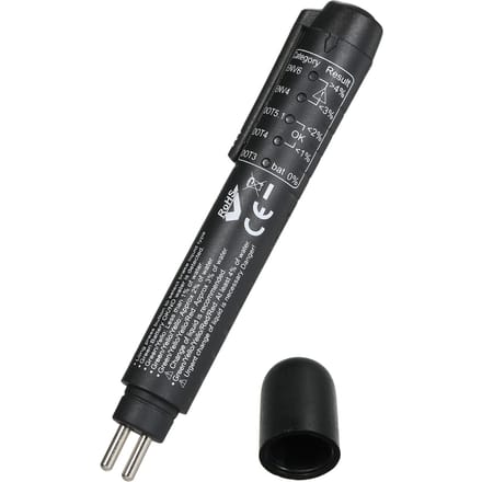 Remvloeistoftester Pentest DOT3 DOT4 DOT5.1 ENV6 ENV4 remvloeistoffen met 5 LED-indicatoren zwart