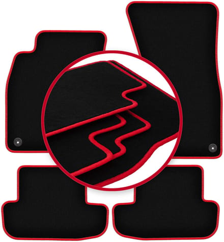 CARLUX-RED automatten voor: Audi A5 8T coupé (2008-2018)