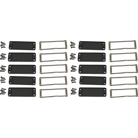 Hammond Electronics End plate Aluminium Zwart (l x b x h) 6 x 87 x 31 mm 10 stuk(s)