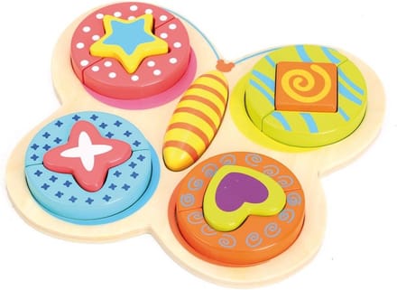 Andreu Toys puzzel vlinder - educatief karton speelgoed.
