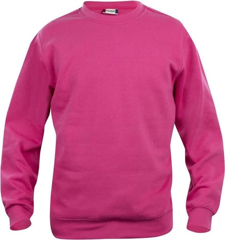 Basic roundneck helder kersen s