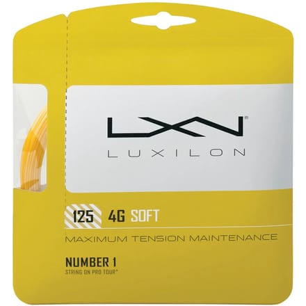 Spoel met zachte tennissnaar Luxilon 4G 125 Set