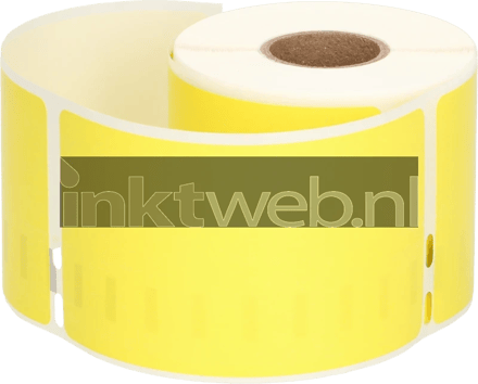 FLWR Dymo 99014 Adreslabel groot 101 mm x 54 mm geel